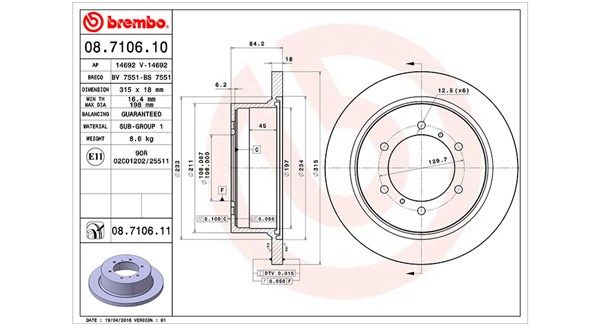 MAGNETI MARELLI Тормозной диск 360406086100